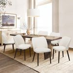 COLAMY Upholstered Dining Chairs Se