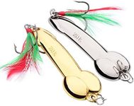 Braceus Metal Fishing Lure Bass Freshwater Saltwater Casting Hard Bait Treble Hook Golden 15g