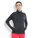 JOLGER Ultimate Sun Protection Jacket! Stay Shielded with Style in This High-Neck, Regular-Fit Jacket for Every Season. Enjoy Moisture-Wicking Comfort and Effortless Movement Charcoal Black