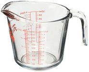 Anchor Hocking 77897 Fire-King Measuring Cup, Glass, 4-Cup