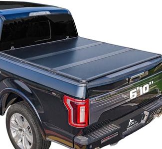 Hard Folding Truck Bed Tonneau Cover Compatible with Chevy Silverado & GMC Sierra 2500 3500 HD 2020(New) 2021 2022 2023 2024 2025 6.9 ft Standard Box(No CarbonPro Bed), Tri Fold On Top Style