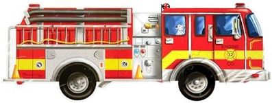 Melissa & Doug - Giant Fire Truck Floor Puzzle 24 Pieces