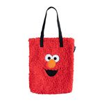 Grupo Erik Sesame Street Elmo Cotton Tote Bag | Cotton Shopping Bag | 13.8 x 15.8 x 2.2 inches - 35 x 40 x 5.5 cm | Canvas Bag | Cotton Bag | Gift Bag | Cute Tote Bag | Sesame Street Toys