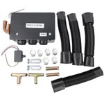 TOTMOX 12V Car Heater 50W Portable Car Heater Defroster Fans 3 Ports Universal Defrost Defogger Car Truck Fan Heater Air Heater Diesel Parking Heater for UTV, Truck, Van and Car
