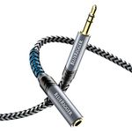 BlueRigger 3.5mm Stereo Audio Cable - (6FT/ 1.8 M, Aux,Extension Cable) - Compatible with iPod, Laptop, Home Theater Devices, and Amplifiers