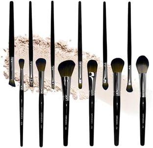 Cinema Secrets Professional Makeup Brush Set - Vegan Face & Eye Makeup Brush Kit, Foundation, Blending, Contour, Eyeshadow & Brow Brushes - Complete Set for Women, Beginners & MUAs (12 Piece)