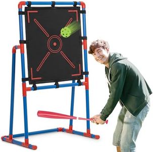 ropoda Pitching Training Strike Zone Target Compatible with Wiffle Balls, Blitzballs and Plastic Baseballs. Set Up and Assemble Easily for Kids and Adult. Fun Outdoor Games with Friends and Family