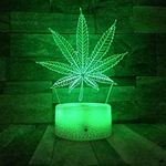 Marijuana Leaf 3D LED Table Lamp Ca