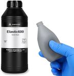 MAGFORMS Elastic 3D Printer Resin, Tough & Flexible 405nm UV-Curing Resin, TPU-Like Photopolymer Resin for LCD DLP 3D Printing (Gray, 1000g)