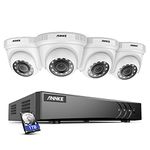 ANNKE Security Camera System 8-Channel 1080P HD-TVI DVR with 1TB Hard Drive and (4) 2.0MP 1080P FHD Weatherproof Cameras, Email Alert with Snapshots, Enable H.264+ to Record Longer