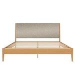 DHP Dacin Wood Bed Frame with Uphol