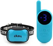 eXuby - Tiny Shock Collar for Small Dogs 5-15lbs - Smallest Collar on The Market - Sound, Vibration, & Shock - 9 Intensity Levels - Pocket-Size Remote - Long Battery Life - Water-Resistant - Teal