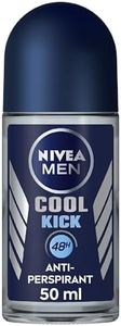 NIVEA MEN Cool Kick Anti-Perspirant Deodorant Roll On Pack of 6 (6 x 50 ml), Men's Anti-Perspirant Deodorant, Fresh Men's Roll On Deodorant + Fresh Masculine Fragrance