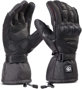 Day Wolf Heated Motorcycle Gloves – Waterproof, Rechargeable Battery
