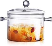 Glass Saucepan with Cover, 1.5L/50 