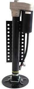 5th Wheel RV Jack Left Leg, Ground Control 3.0 Automatic 5th Wheel RV Leveling System Rear Hall Effect Jack with Motor, 5000 lbs, Black 305339