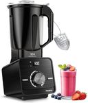 Stainless Steel Blender, 3.5HP Heavy Duty Professional Blender with 72oz Double-Wall 304 Thermal Jar (No Sweat, Cool-Touch), Smart Memory 10 Speeds for Smoothie, Milkshake, Hot Soup & Frozen Drinks