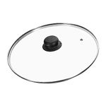 PNJB, Transparent Glass Lid Cover, Cover For Kitchen, Glass Saucepan Lids, Glass Saucepan Lids, Glass, Pan Lid, Frying Pan With Lid, Glass Cover, Cookware Lids, (20CM)