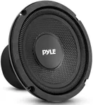 Pyle Single Voice Coil Car Subwoofer - 6.5 Inches, 150 Watts at 4-Ohm Car Audio Powered Subwoofer, Injection Cone with Rubber Edge, Car Subwoofer, Audio - PLMW63 Black