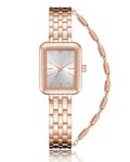 CIVO Womens Watches Square, Waterproof Rose Gold Stainless Steel Analog Quartz Wrist Watches for Women Dainty Fashion Casual Elegant Small Ladies Watch