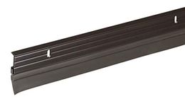 Frost King B59/36H Premium Aluminum and Vinyl Door Sweep, 1-5/8in Wide x 36in Long, Brown