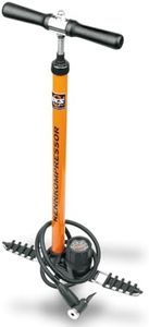 SKS GERMANY RENNKOMPRESSOR E.V.A. Standpumpe (Luftpumpe für alle Ventilarten, Präzisionsmanometer, Metallrohr, Gussfuß, Holzgriff, max. Druck: 16 bar / 232 PSI)