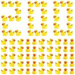 HEQU 200 Pcs Mini Resin Ducks Tiny Ducks Miniature Duck Figures Small Ducks Accessories Mini Figures Miniature Duck Figures Decoration for Home, Dollhouse, Garden Landscape Potted School Project