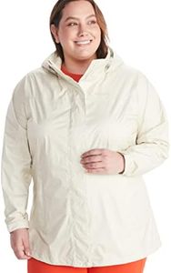 MARMOT Women's Precip Eco Waterproof Rain Jacket, Papyrus, 3X