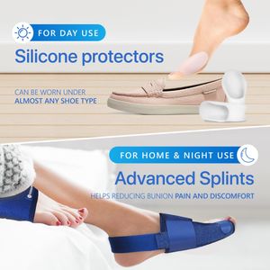 Sports Laboratory Bunion Corrector Set – Silicone Toe Separators, Blue