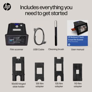HP FilmScan Touch Screen Photo Scanner – High-Resolution Film Digitizer