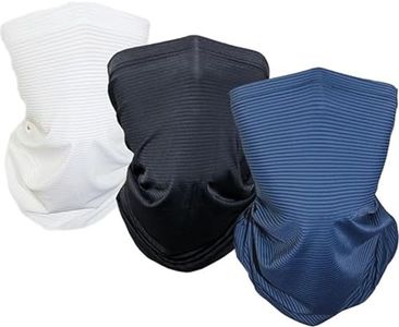 3 Pack Sports Neck Gaiter, Women Men Summer Cooling Face Mask Scarf Running Headband Bandana Non-Slip Stretchy Balaclava Headwear, for Cycling Running Yoga Fitness