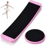 Motionchic 2 Pcs Portable Turning Board Figure Ice Skating Spinner for Ballet Dancers Ice Skaters Gymnasts Cheerleaders Training Improving Balance Pirouette Equipment