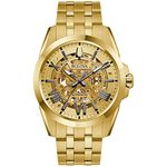 Bulova Men's Sutton SSG Bracelet Gold-Tone Dial Automatic Watch, 97A162