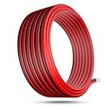 Coomoors 16AWG Silicone Electric Wire Cable Connect 16 Gauge Wire, 10M Wire Line Soft and Flexible Oxygen-Free High Temperature Resistant Tinned Copper Wire High Temperature Resistance 12v Cable