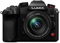 Panasonic LUMIX GH6 and LUMIX 12-60 mm F3.5-5.6 Lens, 25.2 MP Mirrorless Camera with 5.7K 60fps/4K 120fps, Unlimited C4K/4K 4:2:2 10-Bit Video Recording, 7.5-Stop 5-Axis Dual Image Stabilization