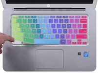 Colorful Keyboard Cover for HP 14 inch Chromebook/HP Chromebook 14-db 14-db0020nr/HP Chromebook 14-ca 14-ca061dx 14-ca064dx /HP Chromebook 14-ak Series/HP Chromebook 14 G2 G3 G4 G5, Rainbow