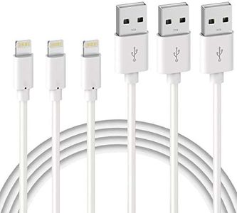 iPhone Charging Cable - Quntis 3Pack 6FT Lightning to USB A MFi Certified iPhone Charger Cord Compatible with iPhone 14 13 12 11 Xs Max XR X 8 Plus 7 6s Plus iPad Pro iPod Airpods and More - White