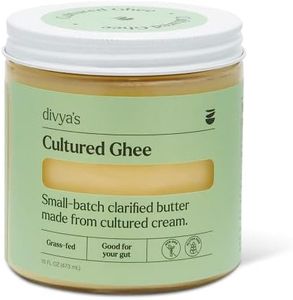 Divya's Cultured Ghee - 16 oz Grass-Fed Ghee Clarified Butter - Great For Cooking Meals & Promotes Gut Health - Non-GMO, Gluten Free, Keto Friendly, Ayurvedic Ghee Butter