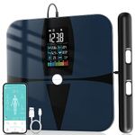 Body Fat Scale, Lepulse 8 Electrodes Weighing Scale for Body Weight Fat Percentage, Large Display Bathroom Scale Digital, Precision Smart Scale & Body Analyzer, 20 Body Composition Scale with Report