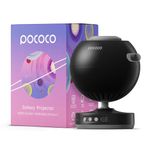 POCOCO Galaxy Star Projector for Bedroom with Replaceable Optical Film Discs, Home Planetarium Night Light Projector with High-Definition Soft Light for Relax, Study, and Meditate, Stress Relief Gifts