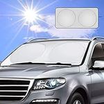 Vintoney Car Windshield Sunshade - Blocks UV Rays Sun Visor Protector, Front Window Sunshades, Foldable Car Sunshade Windscreen for SUV Truck to Keep Vehicle Cooler, Easy To Use (160 * 83CM)