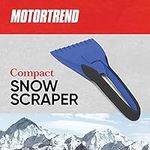 BDK Motor Trend Compact Car Ice Scraper for Windshield – Durable Snow Scraper for Car with Comfort Grip, Windshield Scraper for Ice and Snow, Ideal Snow Removal Tool for Winter Car Kit