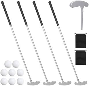LECEHIVO 4 Set Golf Putter with Practice Balls and Golf Bags Two Ways for Left or Right Handed Golfers Men Women Kids Club Beginners Indoor and Outdoor
