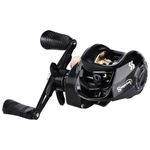 Sougayilang Baitcasting Reels, Super Smooth Baitcast Reel with Magnetic Braking System Baitcaster Reel-Black-Left