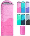 Sleeping Bag Thicker 20℉ - 3&4 Seasons for Adults Kids Boys Girls Camping Hiking - Warm Cold Weather Lightweight Portable with Compression Bag for Backpacking in Spring, Summer, Fall and Winter