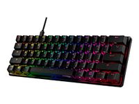 HyperX Alloy Origins 60 – Mechanical Gaming Keyboard, HyperX Red Switch (Linear), RGB LED Backlit,Side Printed Secondary Functions, NGENUITY Software Compatible, Black(US Layout)