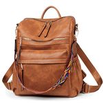 Dora & Liz Backpack Purse for Women Fashion PU Leather Anti-theft Rucksack Lightweight School Bag Casual Detachable travel shoulder bag