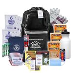 First My Family 4FKIT All-in-One 4-Person Premium Disaster Preparedness Survival Kit/Earthquake Kit with 72 Hours of Survival and First-Aid Supplies 4PKIT