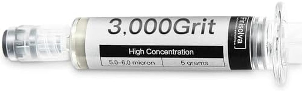 Finisolva Diamond Polishing Compound 5.0-6.0 Micron 3,000 Grit Polishing Lapping Paste for Glass Watch Marble Metal Resin Rock Jewelry Etc. High Concentration of Diamond Powder Scratch Remover Repair