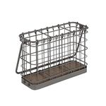 Spectrum Diversified A88076 Vintage Silverware Caddy, One, Industrial Gray